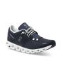 Zapatillas On Running Cloud 5 azul marino y blanco para hombre frontal