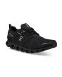 Zapatillas On Running Cloud 5 Waterproof negras para hombre frontal