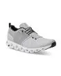 Zapatillas impermeables On Running Cloud 5 Waterproof grises y blancas para hombre frontal 