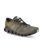 Zapatillas On Running Cloud X 3 verdes Olive Reseda para hombre frontal