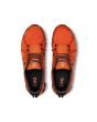 Zapatillas On Running Cloud 5 Waterproof naranjas y grises para hombre superior