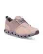 Zapatillas On Running Cloud 5 Waterproof Rosas y Grises para mujer frontal