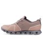 Zapatillas On Running Cloud 5 Waterproof Rosas y Grises para mujer izquierda