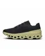 Zapatillas de running On Cloudmonster color negro y verde acacia para hombre izquierda