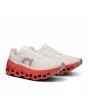 Zapatillas de Running On Cloudmonster Blancas y Naranjas para mujer frontal