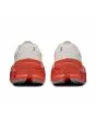 Zapatillas de Running On Cloudmonster Blancas y Naranjas para mujer talón