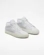 Zapatillas de piel para Skate Converse CONS Louie Lopez Pro Mid Mono Leather Blancas para hombre frontal 