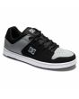 Zapatillas de cuero DC Shoes Manteca 4 negras y grises para hombre frontal 
