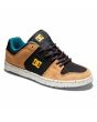 Zapatillas de cuero DC Shoes Manteca 4 marrones y negras para hombre frontal
