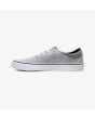 Zapatillas de Skate DC Shoes Trase TX SE en color gris y suela blanca para hombre izquierda
