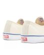 Zapatillas de Skateboard Vans Authentic blancas con suela en blanco para hombre posterior