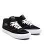 Zapatillas de Skate Vans Half Cab negras y blancas Unisex frontal