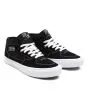 Zapatillas de Skate Vans Half Cab negras y blancas Unisex frontal
