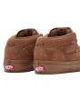 Zapatillas de Skate Vans Half Cab marrones con suela gum para hombre posterior