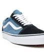 Zapatillas de Skate Vans Old Skool en color azul marino con suela de goma blanca sidestripe