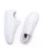 Zapatillas de skateboard Vans Old Skool blancas con suela y banda lateral blanca superior