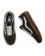 Zapatillas de Skate Vans Old Skool verdes con suela de goma y banda lateral blanca para hombre superior