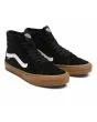 Zapatillas de Skateboard Vans SK8-Hi negras con banda lateral blanca y suela de goma para hombre frontal 