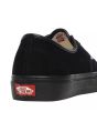 Zapatillas Vans Authentic Ante de cerdo Negras para hombre posterior
