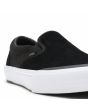 Zapatillas Vans BMX Slip On negras y grises con goma blanca para hombre lateral