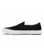 Zapatillas Vans BMX Slip On negras y grises con goma blanca para hombre izquierda