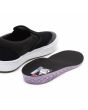 Zapatillas Vans BMX Slip On negras y grises con goma blanca para hombre plantilla