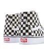 Zapatillas Vans Altas Checkerboard SK8-HI Tapered Negras con banda lateral sidestripe blanca posterior