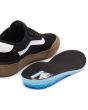 Zapatillas Vans Chima 2 negras con banda lateral sidestripe blanca  y suela de goma para hombre plantilla