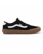 Zapatillas Vans Chima 2 negras con banda lateral sidestripe blanca  y suela de goma para hombre