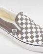 Zapatillas sin cordones Vans Classic Slip-On Color Theory Checkerboard Grises y Blancas elástico