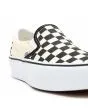 Zapatillas Vans de plataforma Classic Slip-On con estampado checkerboard etiqueta 