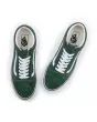 Zapatillas Vans Old Skool Color Theory Verdes con banda lateral blanca para hombre superior