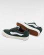 Zapatillas de ante Vans Knu Skool Pig Suede Plaid Scarab Verdes para hombre suela