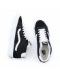 Zapatillas Vans de caña media Mid Skool negras y banda lateral blanca Unisex superior
