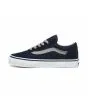 Zapatillas Vans Old Skool en color azul y con banda lateral gris para niño 4-8 años izquierda