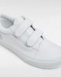 Zapatillas Vans Old Skool Classic Tumble Blancas con cierre adherente para niño/as 4-8 años velcro