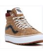 Zapatillas de caña alta Vans SK8-Hi MTE-1 Plaid Marrones Unisex cordones