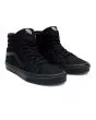 Zapatillas Vans Altas Sk8 Hi de lona negras con banda lateral sidestripe en color negro frontal 
