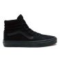 Zapatillas Vans Altas Sk8 Hi de lona negras con banda lateral sidestripe en color negro