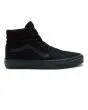 Zapatillas Vans Altas Sk8 Hi de lona negras con banda lateral sidestripe en color negro