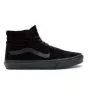 Zapatillas Vans de caña alta SK8-Hi de ante en negro con banda lateral sidestripe negra Unisex
