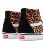 Zapatillas de caña alta Vans SK8-Hi en color negro y blanco con estampado de leopardo posterior
