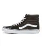 Zapatillas Vans de caña Alta SK8-HI Negras con banda lateral sidestripe blanca unisex lateral