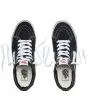 Zapatillas Vans de caña Alta SK8-HI Negras con banda lateral sidestripe blanca unisex superior