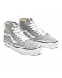 Zapatillas Vans de caña alta Sk8-Hi Tapered grises con banda lateral sidestripe blanca frontal