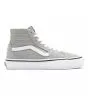 Zapatillas Vans de caña alta Sk8-Hi Tapered grises con banda lateral sidestripe blanca 