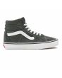 Zapatillas de caña alta Vans Sk8-Hi verdes con banda la lateral sidestripe blanca 