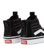 Zapatillas Vans Sk8-Hi Zip Bebé 1 a 4 años Negras con banda lateral blanca posterior
