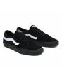 Zapatillas Vans Sk8-Low negras con banda lateral blanca frontal