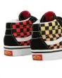Zapatillas de media caña Vans Sk8-Mid Reissue Flame Logo Repeat negras para bebé 1 a 4 años posterior